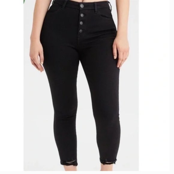 American Eagle Dream Jean - Hi-rise Jegging Crop Size 6 - Picture 1 of 7